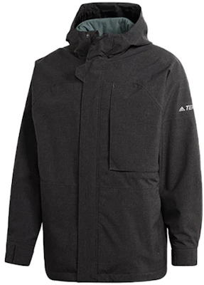 adidas Outdoor 3-in-1 Logo Hooded Jacket Black GE9893 Order adidas Outdoor 3-in-1 Logo Hooded Jacket Black GE9893