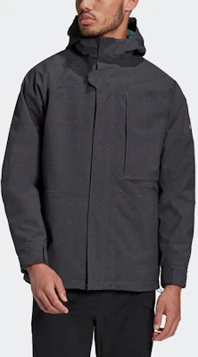 adidas Outdoor 3-in-1 Logo Hooded Jacket Black GE9893 Shop adidas Outdoor 3-in-1 Logo Hooded Jacket Black GE9893