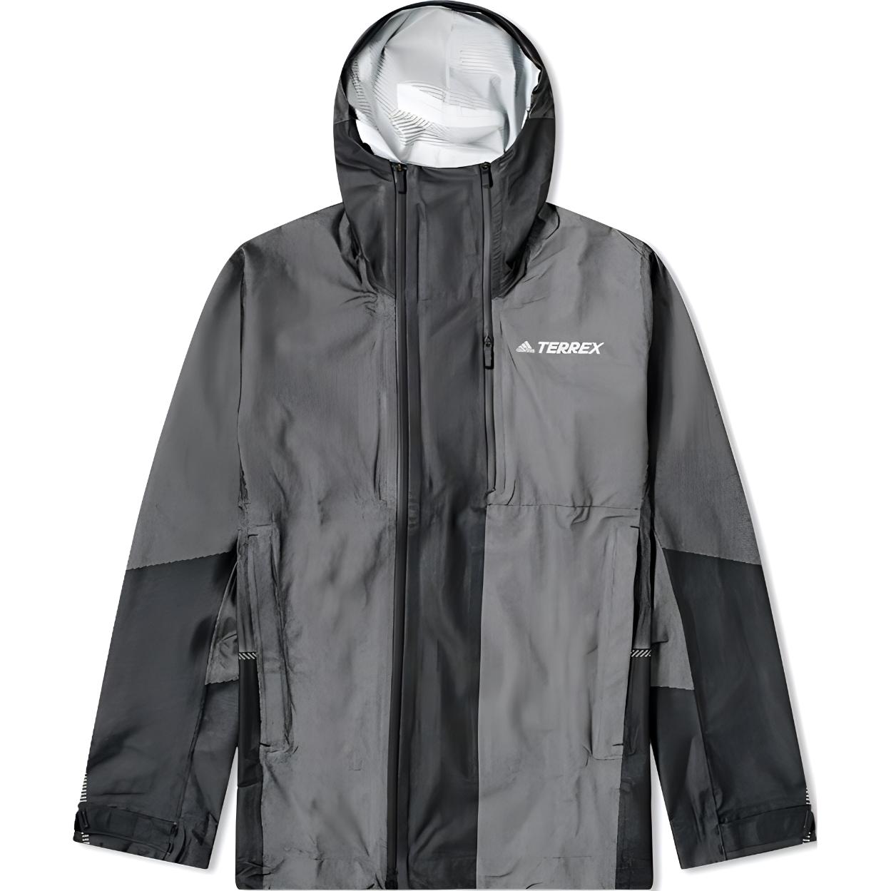 adidas Outdoor Colorblock Jacket Hoodie Black DZ2055