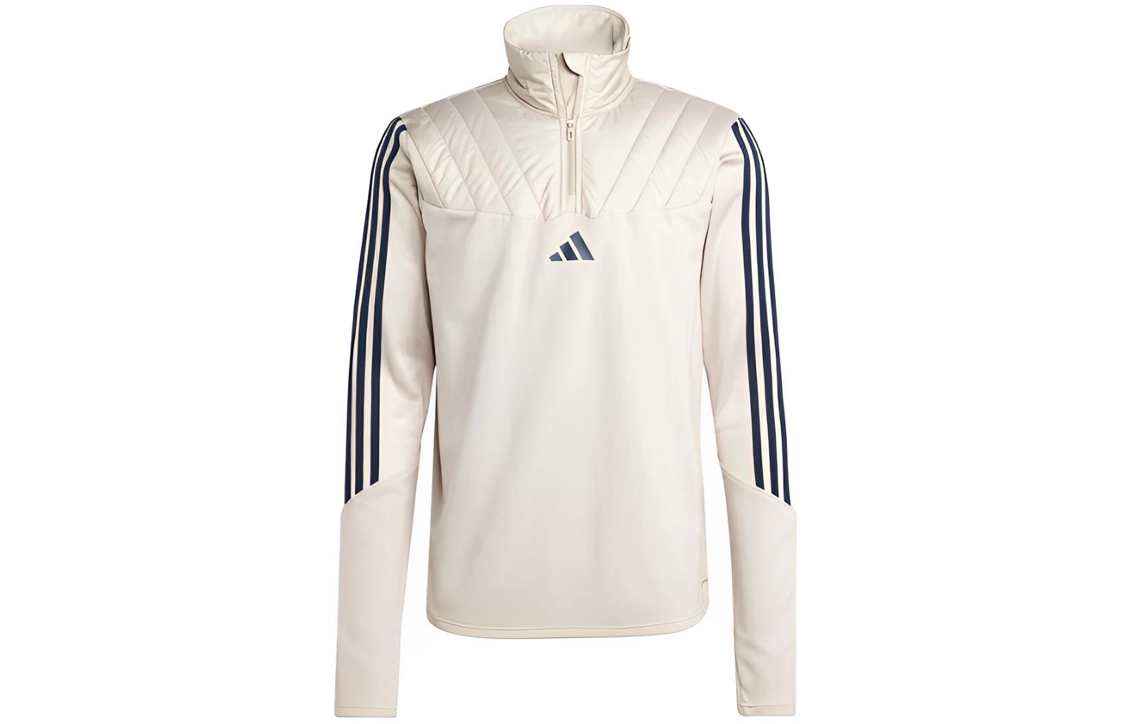 adidas Outdoor Half-Zip Pullover Sweatshirt Cream White IK9512