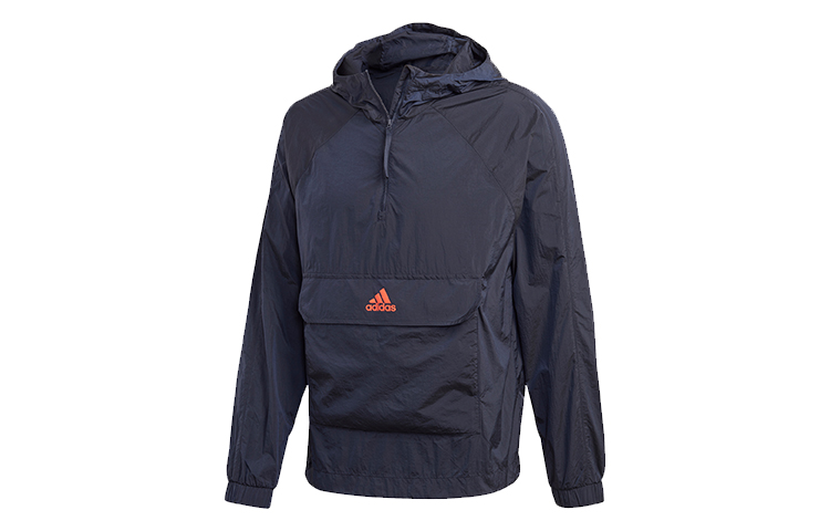 adidas Outdoor Hooded Logo Jacket - Legend Ink Blue FI0619