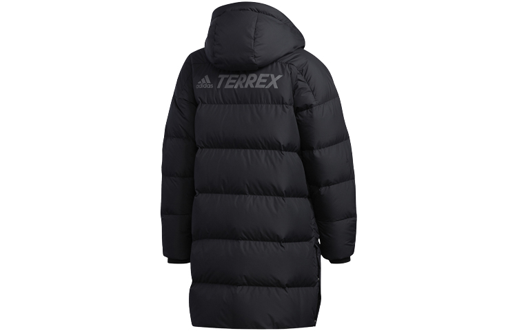 Lookbook adidas Outdoor Hooded Mid-Length Down Coat Winter Black EH4983