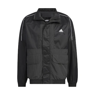 adidas Outdoor Logo Print Loose Fit Jacket Black (Unisex, Japan Edition) IK7326-JAPAN