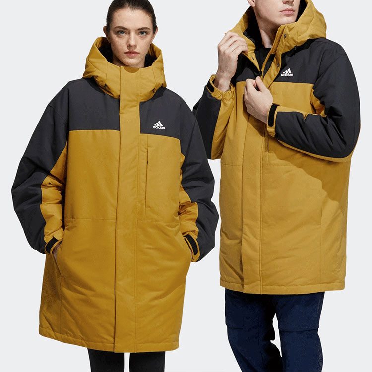 adidas Outdoor Mid-Length Duck Down Jacket Winter Couple Gold. H20758 圖 4