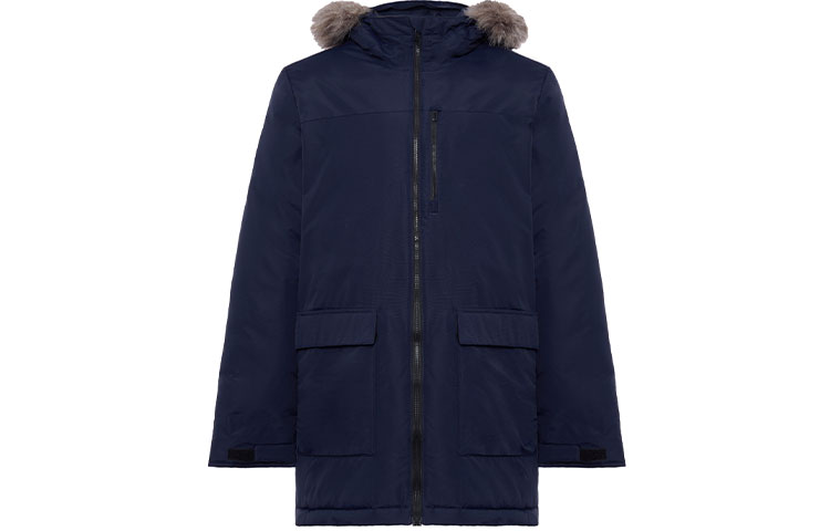 adidas Outdoor Parka Jacket with Fur Hood - Legend Ink Blue CY8602