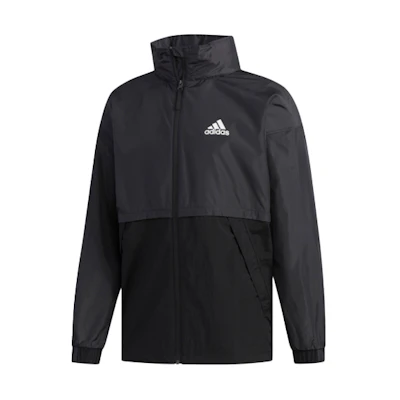 adidas Outdoor Patchwork Logo Casual Sports Jacket Black FM7516