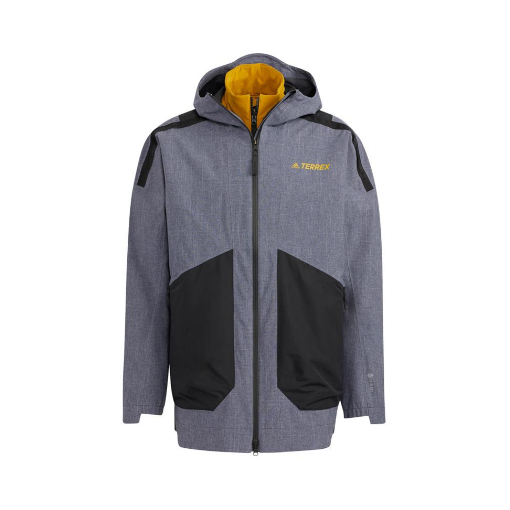 adidas Outdoor Puffer Jacket Set - Unisex, Gray Two-tone Hoodie Style HN2025