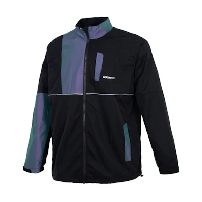 adidas Outdoor Retro Patchwork Stand Collar Jacket - Black HE7948
