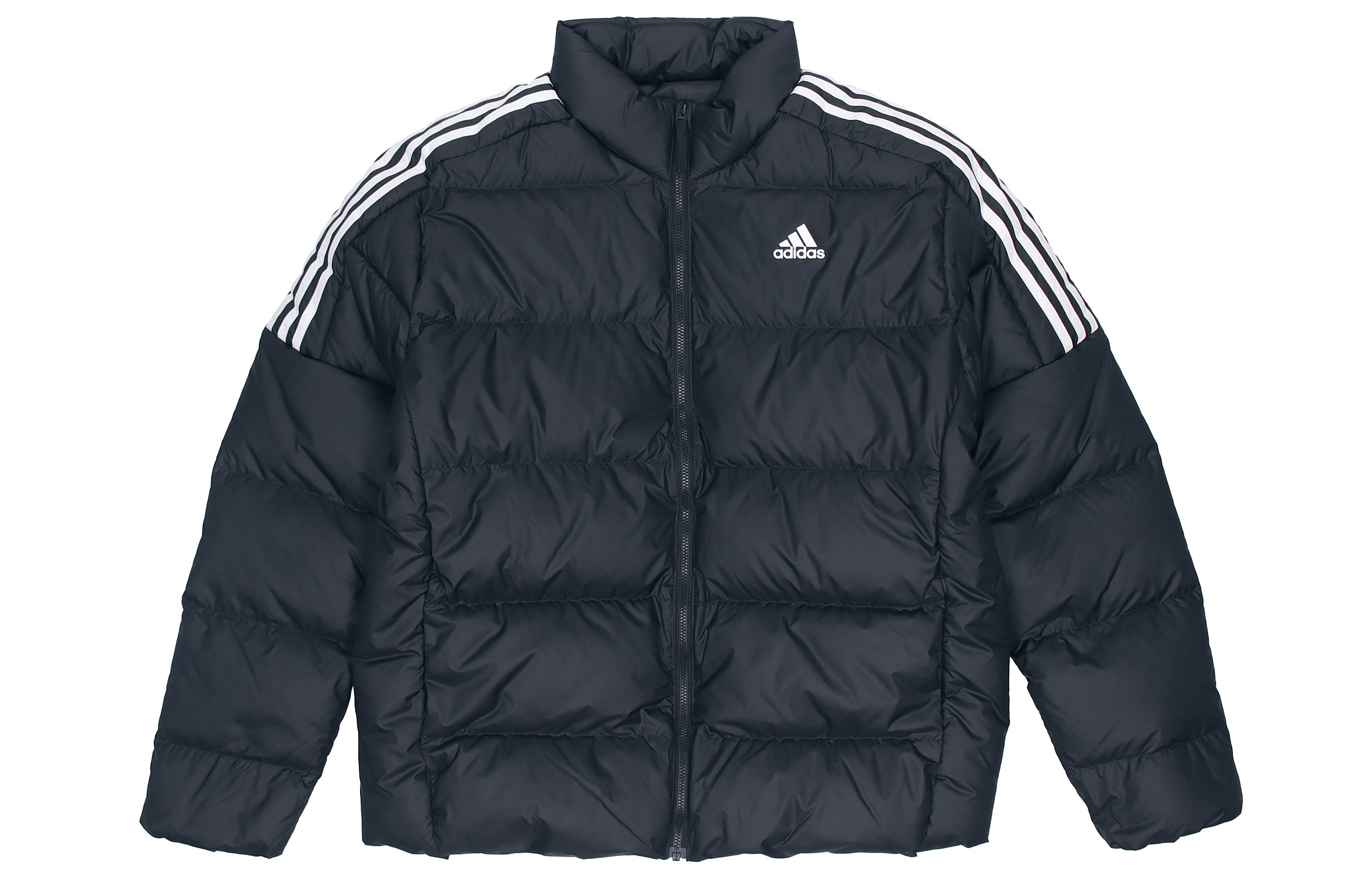 Order adidas Outdoor Jaket Hitam Puffer Down Olahraga dengan Kerah Standar. GT9145