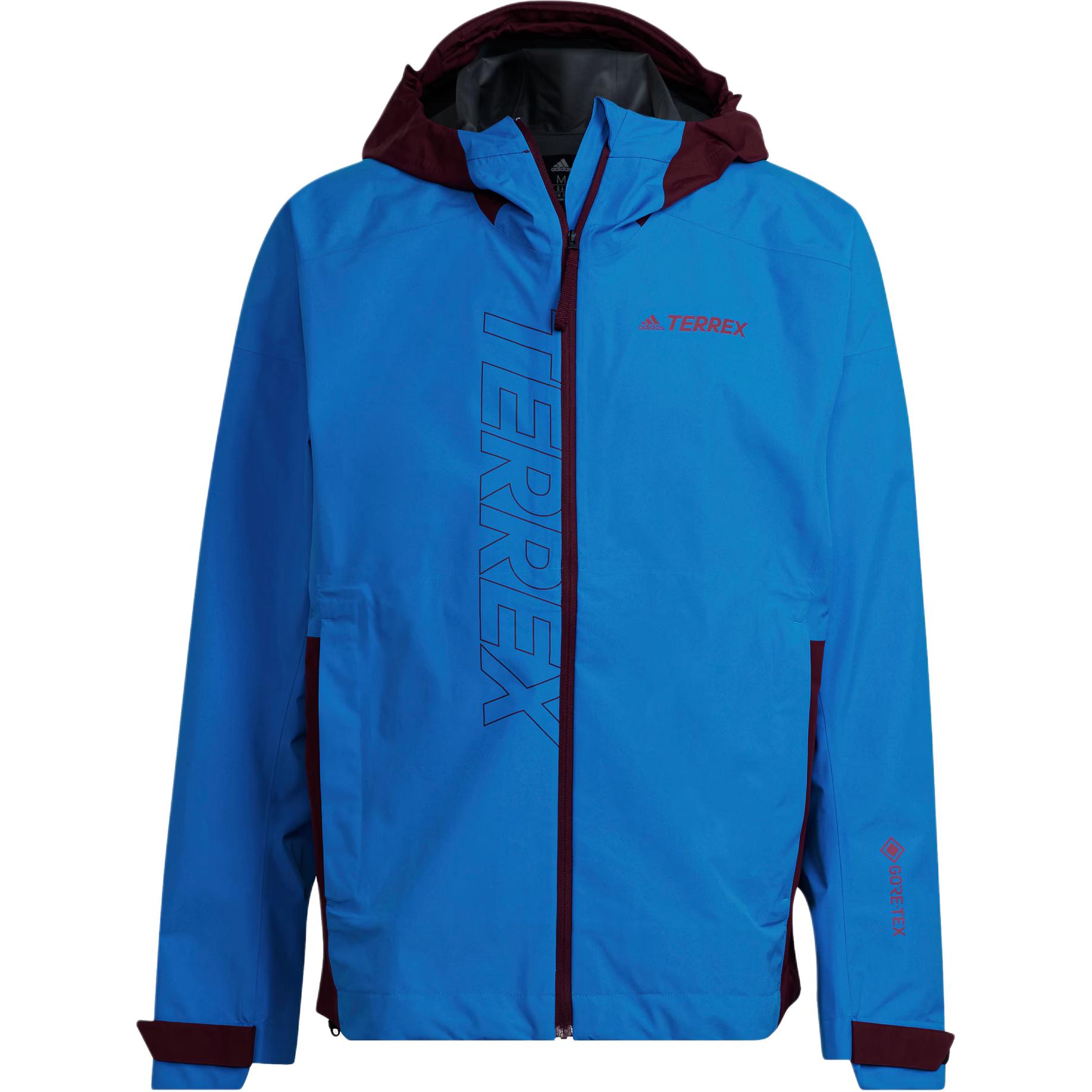 adidas Outdoor Sports Jacket Blue with Colorblock Letter Print Design H51477