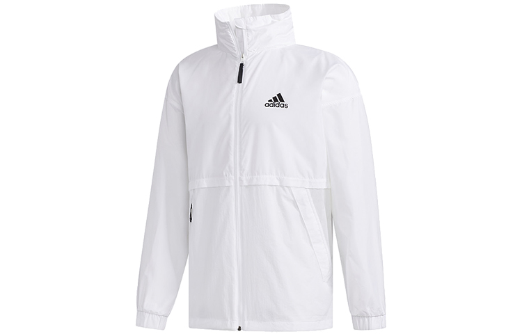 adidas Outdoor Sports Stand Collar Jacket White FM7518