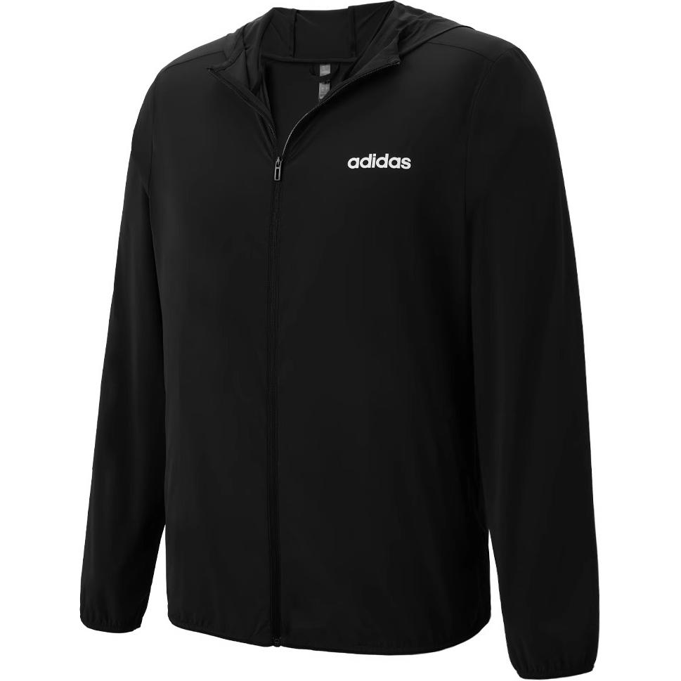 adidas Outdoor Utility Logo Print Long Sleeve Jacket Black Unisex JL8233