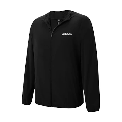 adidas Outdoor Utility Logo Print Long Sleeve Jacket Black Unisex JL8233
