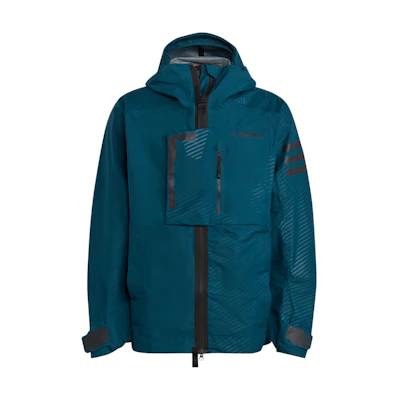 adidas Outdoor Waterproof Hooded Jacket - Dark Green Long Sleeve HB4064