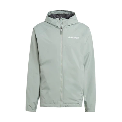 adidas Outdoor Waterproof Windproof Jacket Silver Gray Green IN4771