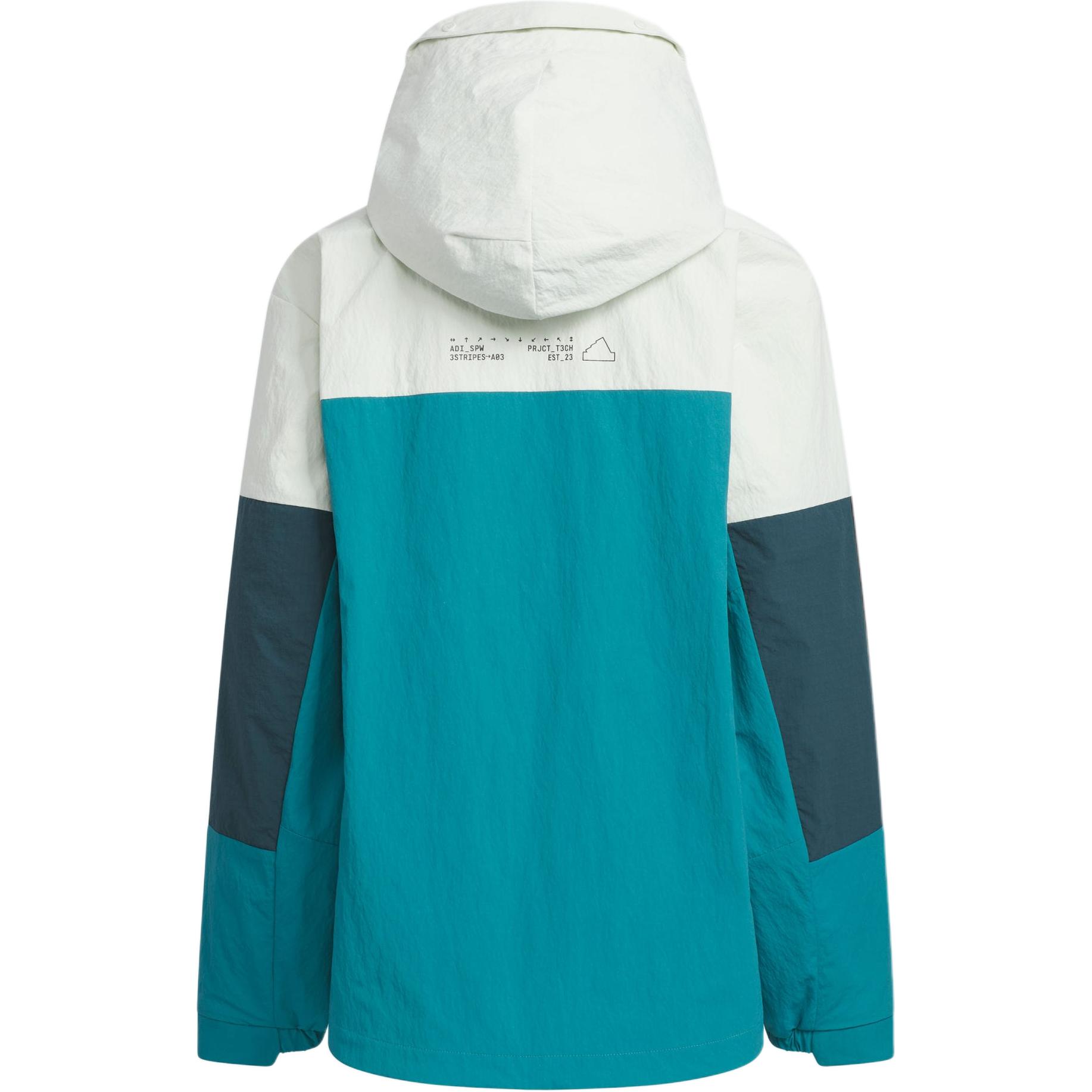 Purchase adidas 戶外防風防水連帽夾克 - 北極藍/灰白 JC6912