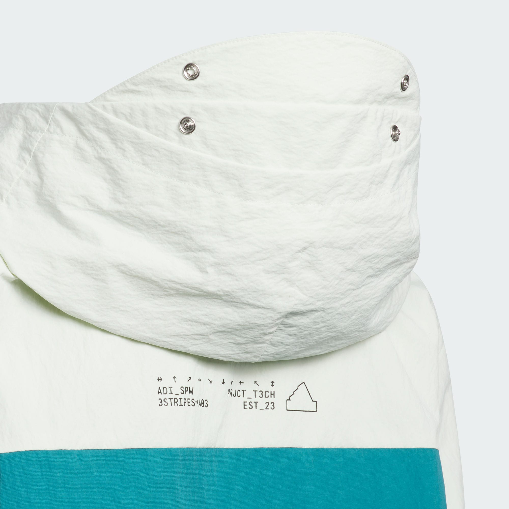 Details for adidas 戶外防風防水連帽夾克 - 北極藍/灰白 JC6912