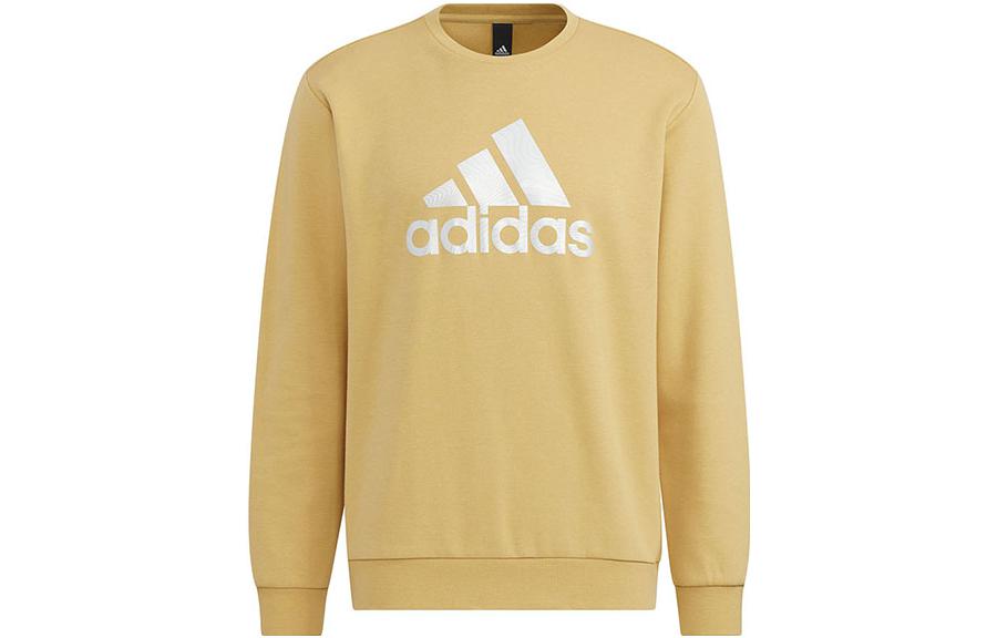 adidas Oversized Logo Crewneck Sweatshirt Khaki Color HM2962