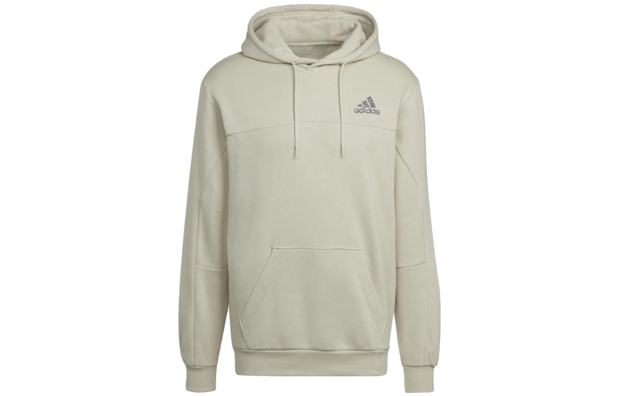adidas Oversized Logo Hoodie Cream White HU1521