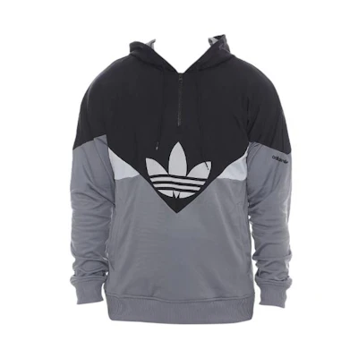 adidas Oversized Logo Print Hoodie Black X52239