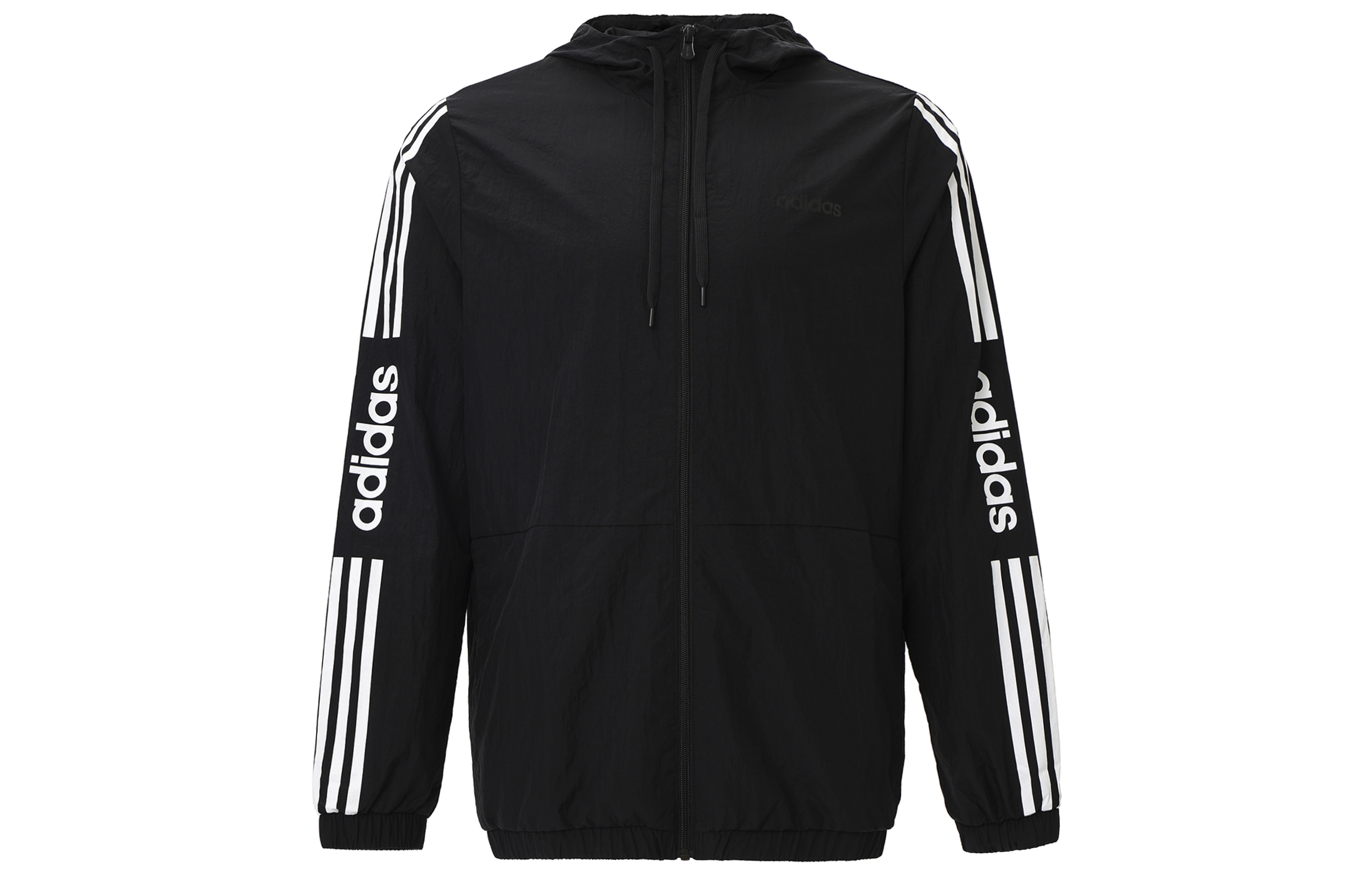 adidas Oversized Loose Fit Hoodie Jacket - Black FP7394