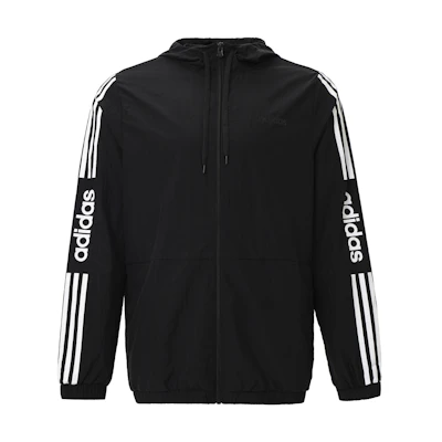 adidas Oversized Loose Fit Hoodie Jacket - Black FP7394