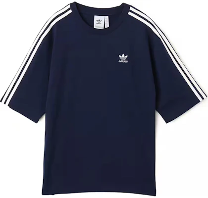 adidas 寬鬆版大Logo條紋舒適短袖T恤 JP1059 Buy adidas 寬鬆版大Logo條紋舒適短袖T恤 JP1059