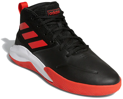 adidas Own The Game Wide 'Black Active Red' EF0746 Lookbook adidas Own The Game Wide 'Black Active Red' EF0746