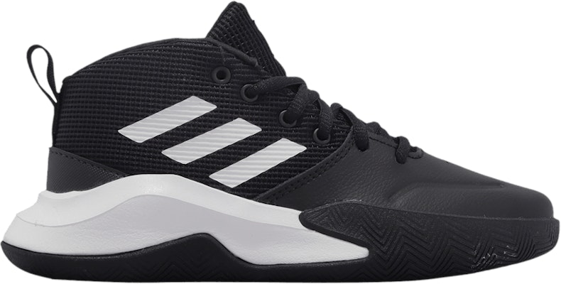 Grade School adidas Own The Game Wide K Black White FV9451