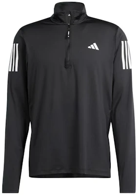 adidas Own the Run Half Zip Jacket Black Striped Pullover IN1490 Buy adidas Own the Run Half Zip Jacket Black Striped Pullover IN1490
