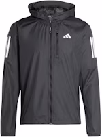 adidas Own the Run Hooded Breathable Running Jacket Black - Long Sleeve IN1483 adidas Own the Run Hooded Breathable Running Jacket Black - Long Sleeve IN1483