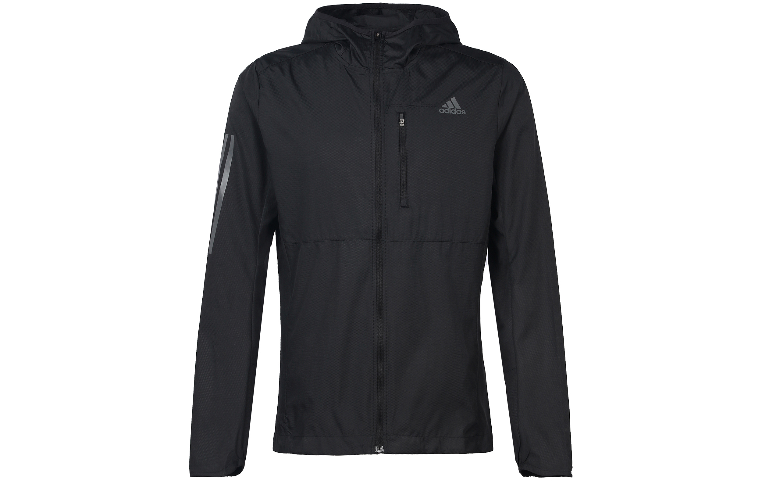 adidas Own the Run Jacket Black - Fall Running Sports Jacket International Version FL6964