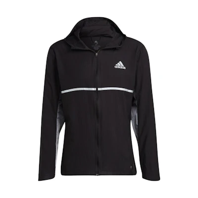 adidas Own the Run Japan Edition Colorblock Hoodie Jacket - Black HB9154