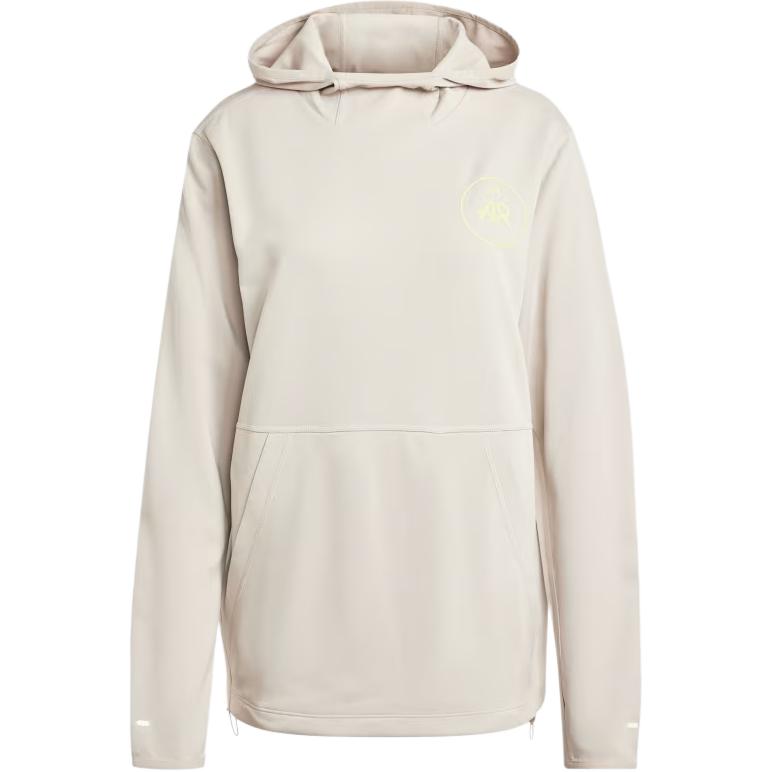 adidas Own The Run Reflective Hoodie Beige Unisex Running Sweatshirt IZ1644