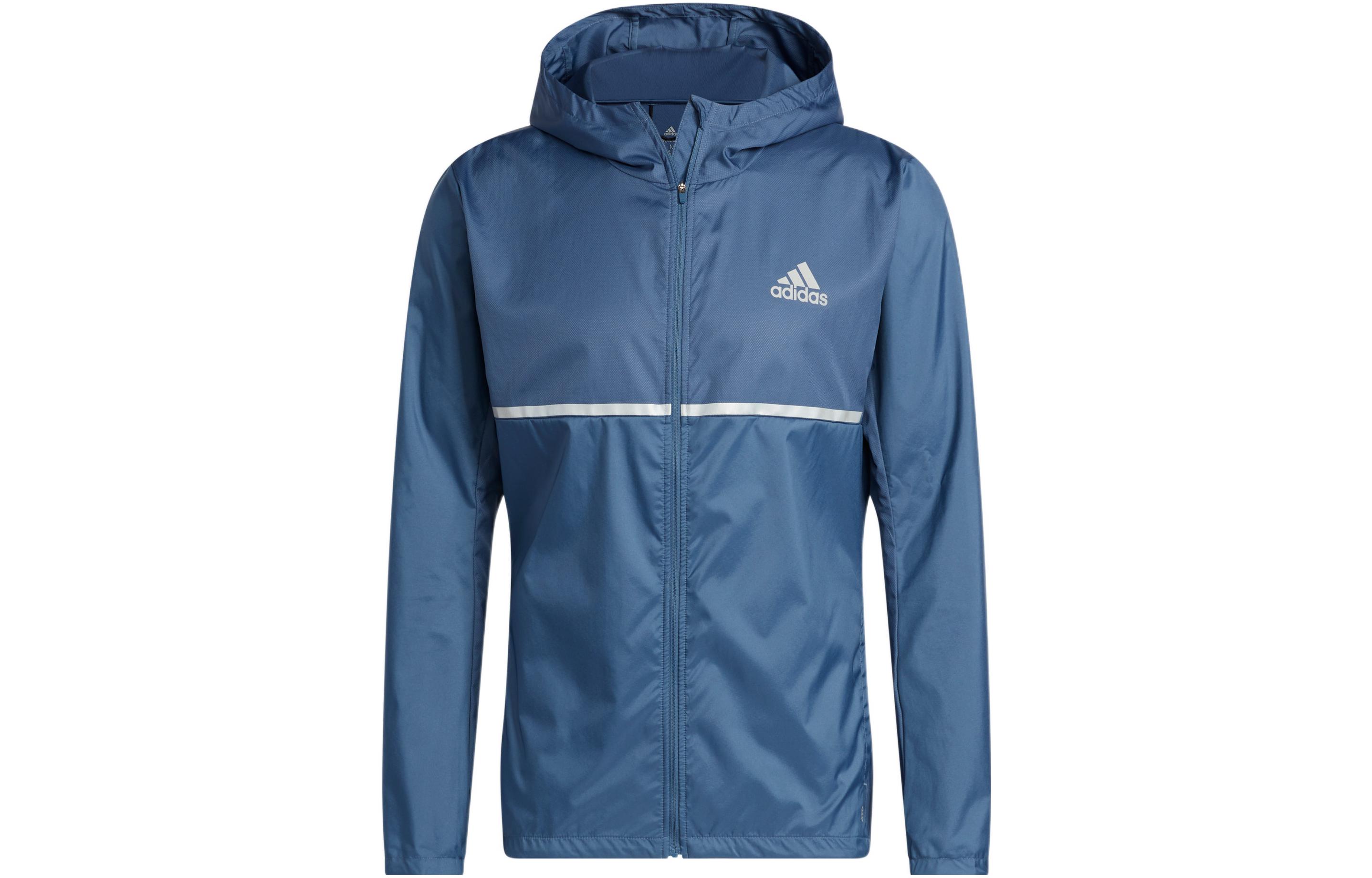 adidas Own the Run Reflective Logo Running Jacket Miracle Blue/Grey Men’s HL3960
