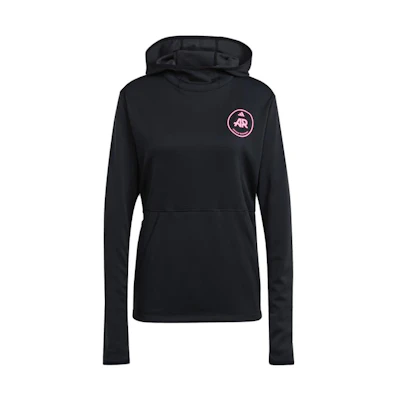 adidas Own The Run Runners Striped Hoodie Unisex Black Long Sleeve Pullover IP8782