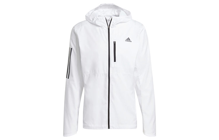 adidas Own the Run Running Training Hoodie Jacket White GJ9948