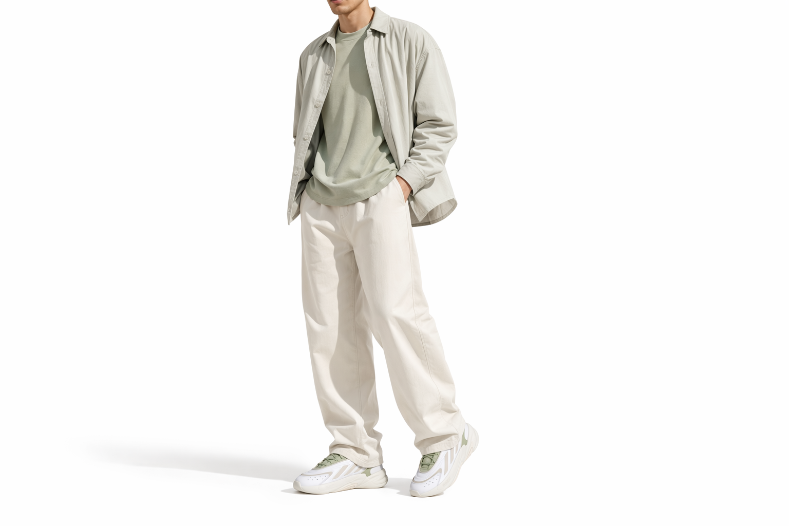 Order adidas originals Ozelia 經典復古 耐磨防滑 低筒 爸爸鞋 男女同款 白綠
