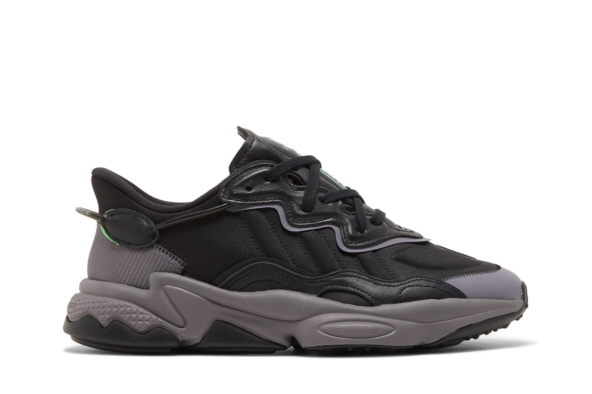adidas Ozweego 'Black Charcoal Screaming Green'
