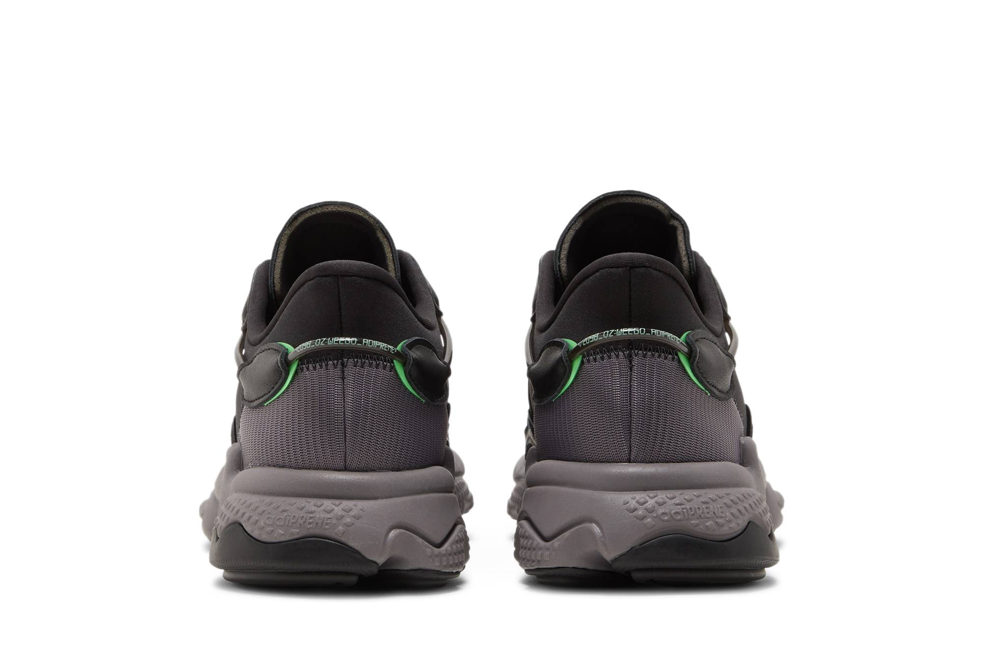 adidas Ozweego 'Black Charcoal Screaming Green' 圖 6