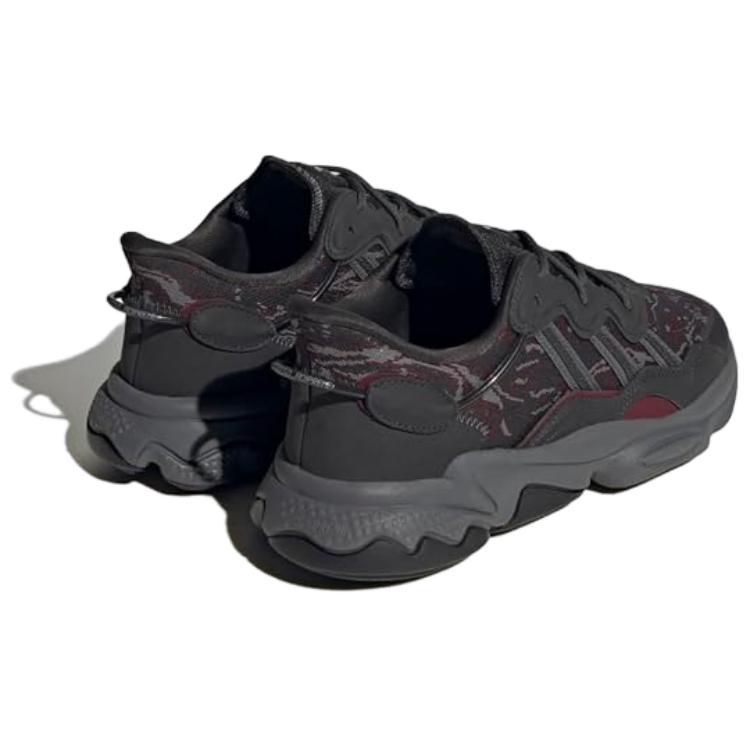 Lookbook adidas Ozweego 'Carbon Shadow Red Camo' - Hitam Kelabu Merah Loreng HP6382