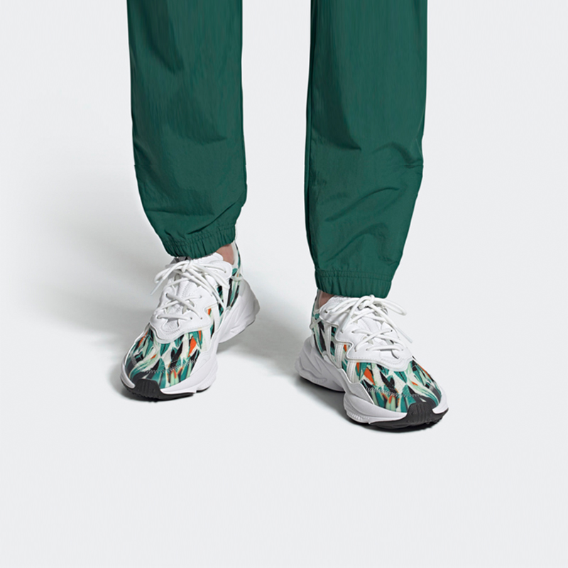 Sizing adidas Ozweego 'Estampado Geométrico Jungla Tropical Blanco' FZ4089