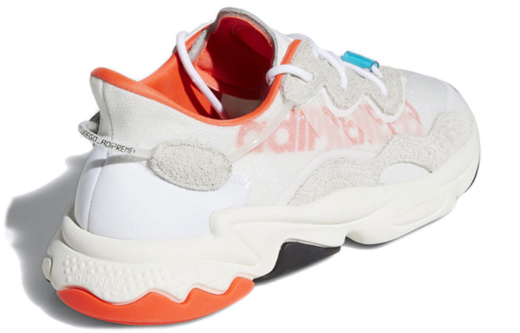 Lookbook 阿迪达斯 Ozweego '太阳红' EH0252