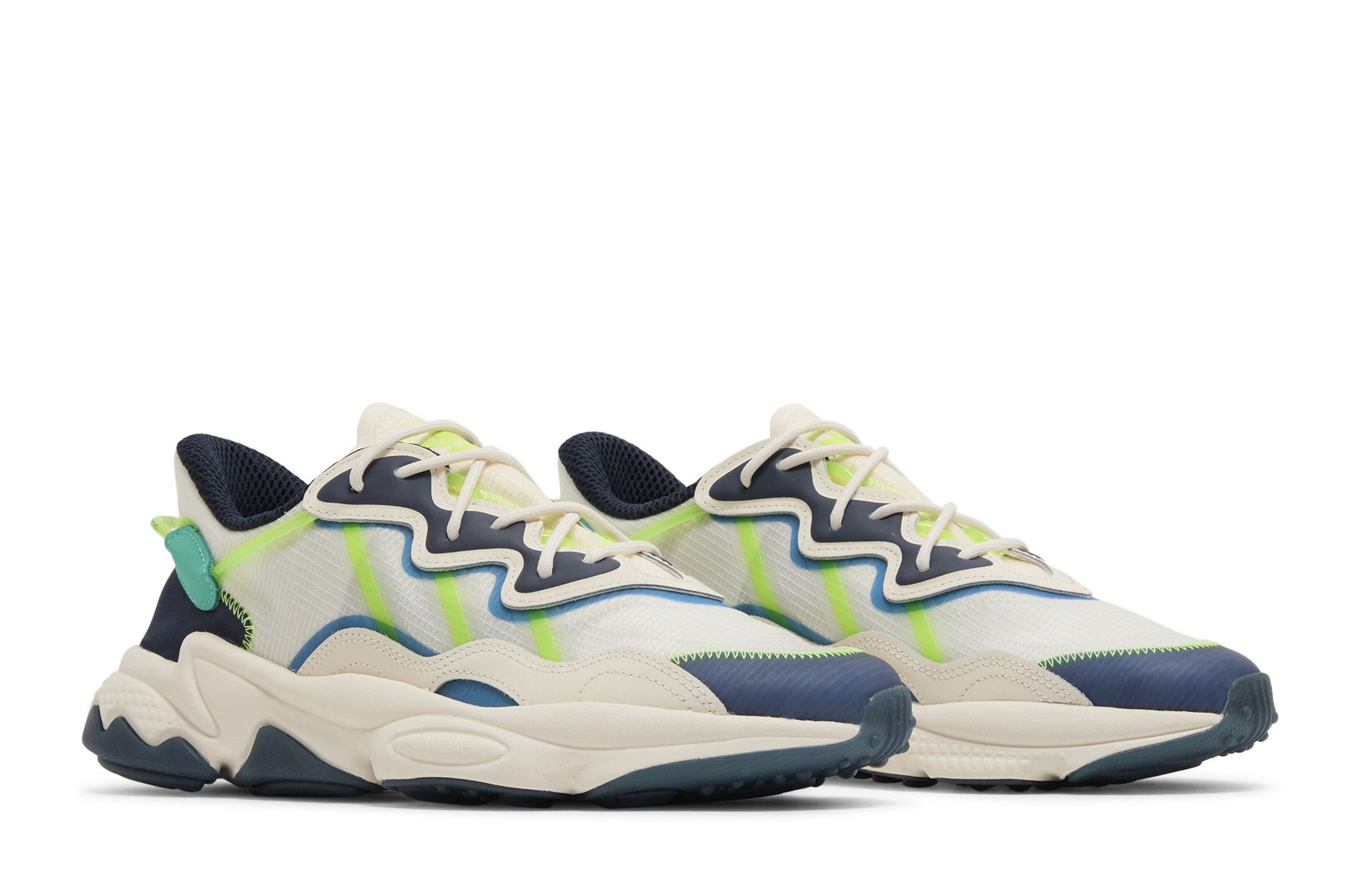 Cheap adidas Ozweego ''Blanc Signal Vert'' FY3124