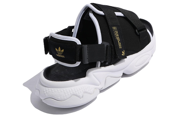 adidas Ozweego Sandal Black White Gold 圖 4