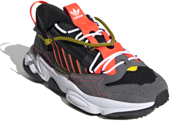 阿迪达斯 Ozweego Zip '黑色太阳红' H67266 Lookbook 阿迪达斯 Ozweego Zip '黑色太阳红' H67266