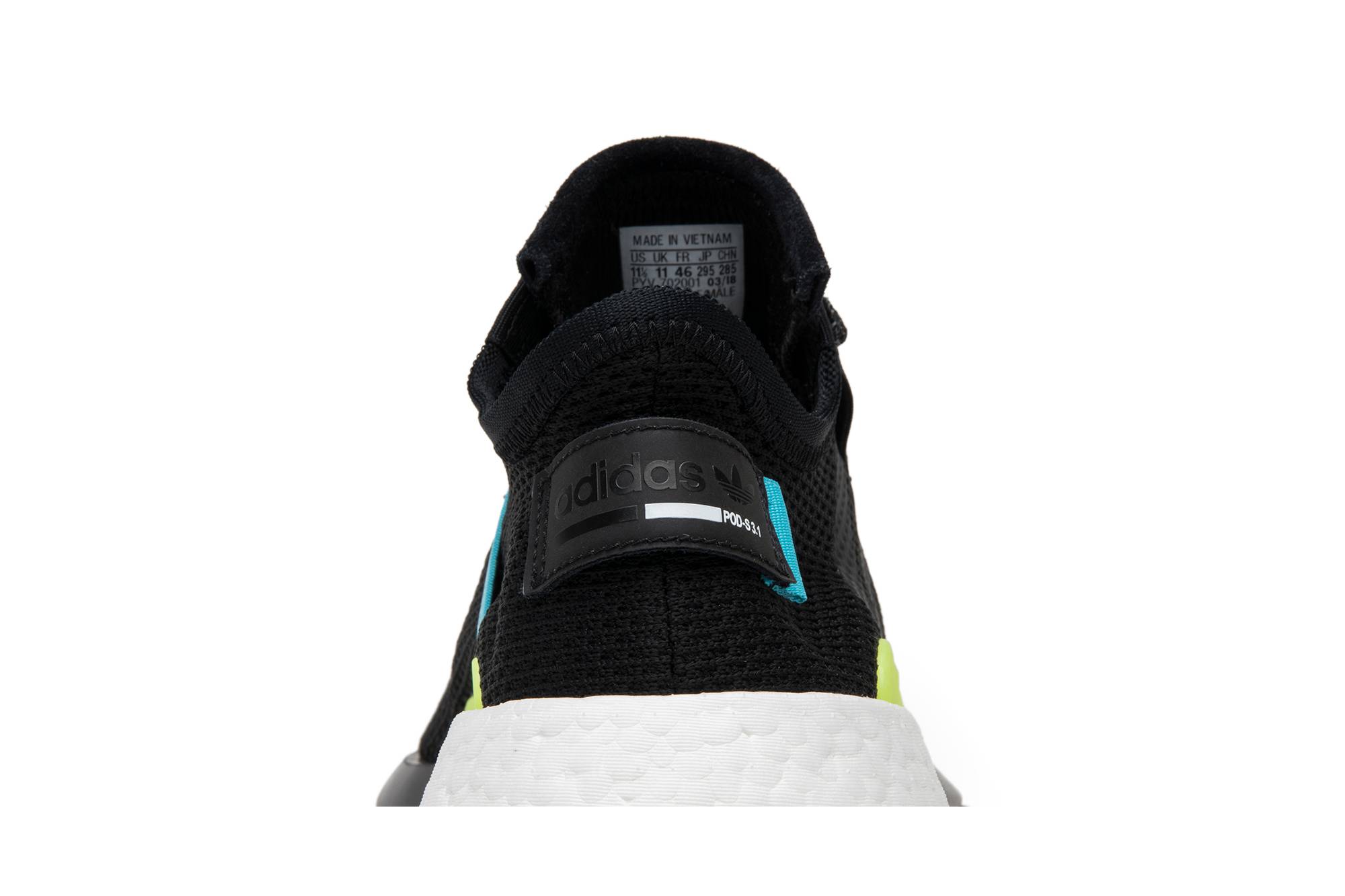 Sizing adidas P.O.D. S3.1 'Negro Solar' AQ1059