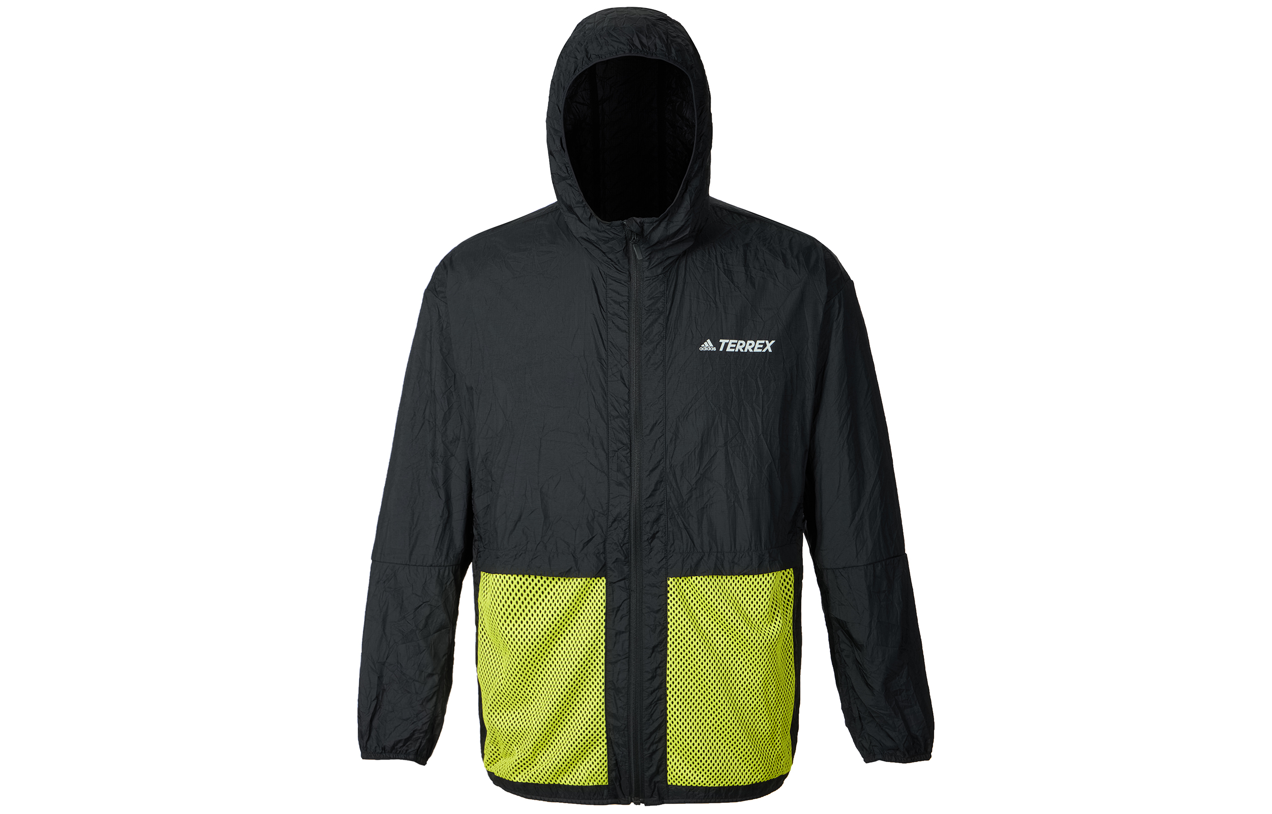 adidas Pack Windbreaker Outdoor Jacket - Black Mesh Colorblock Hoodie GN7601