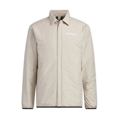 adidas Padded Jacket Beige Outdoor Sports Coat with Logo Design IL9015