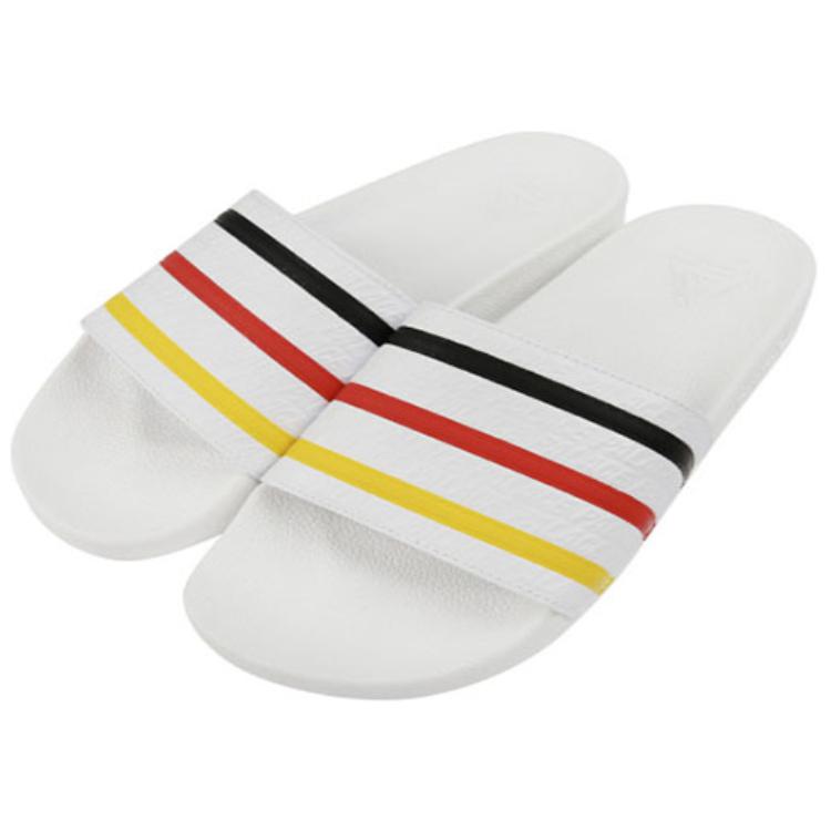 Shop adidas Palace x Adilette White Slippers B41584